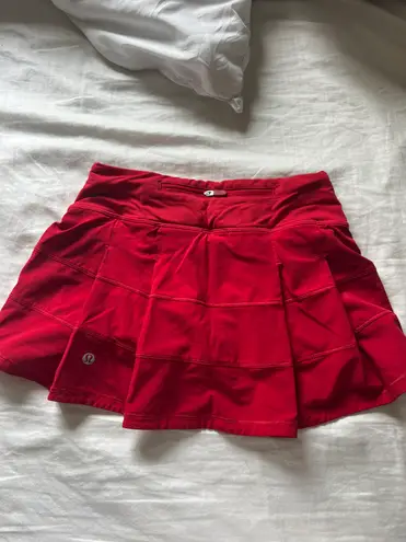 Lululemon Pace Rival Skirt Red