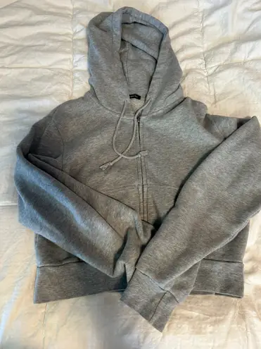 Brandy Melville Gray Zip Up Hoodie