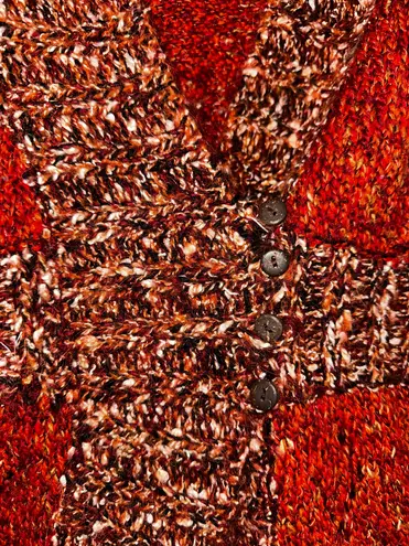 BKE Women’s Multi Colored Button Front Sweater Sz L. 7064