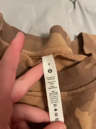 Lululemon Camo Sweatshirt