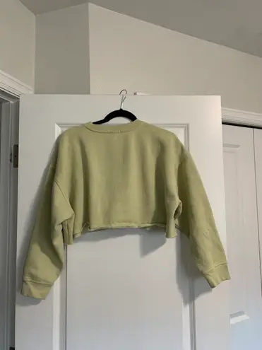 We Wore What Crop Crewneck Sweater