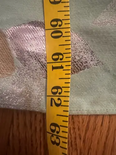 Aidan Mattox Pleated Floral Jacquard Ballgown Bow Accents V-Neck Size 2 NWT