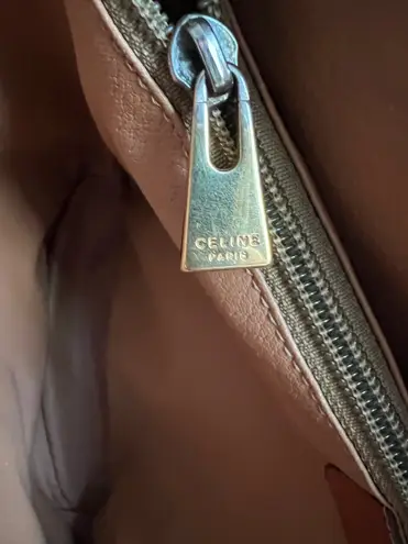 CELINE Macadam Bucket Vintage Tote Bag