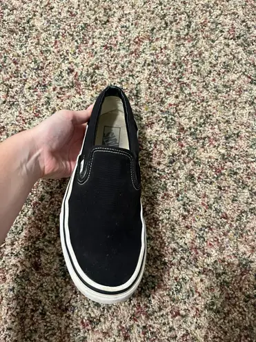 Vans Black Slipons