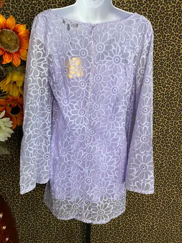 Unique Vintage NWT VINTAGE SMAK PARLOUR Lavender Floral 60’s Mini Dress | SMALL