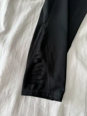 C9 Champion Black Cropped Active Leggings With Slit Detail