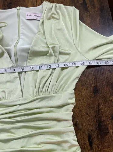 Finders Keepers mint ruching dress Size US 4
