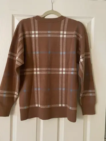 Tahari Tahati plaid sweater