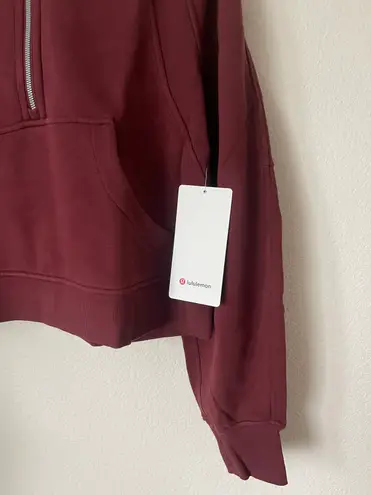 Lululemon scuba oversized half zipper hoodie NWT size M/L And XS/S color in red merlot