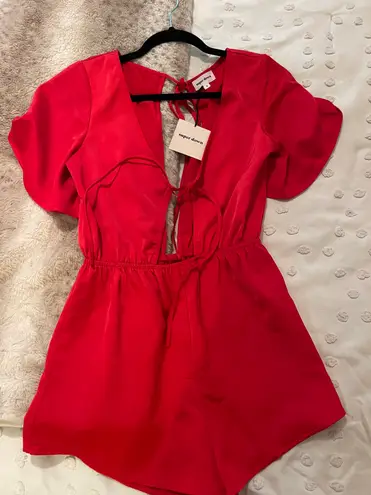 superdown Revolve  Red Romper