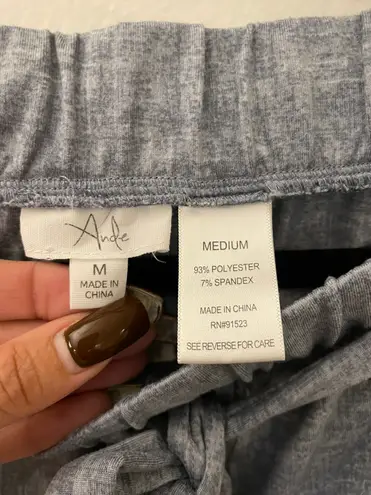 Ande Gray Slip On Pants Medium