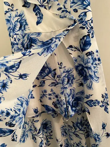 By&By Romper Dress Blue/White Floral