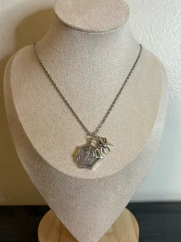 Handmade Spider/Spider Web Necklace