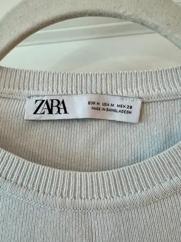 ZARA Cropped White T-shirt