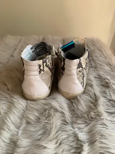 P448 Skate High Top Sneaker Snakeskin Python Print SIZE 41