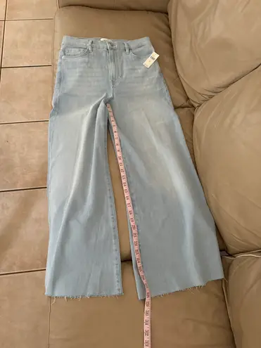 Frame Anthro Le Palazzo High-Rise Crop Wide-Leg Jeans