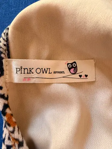 Pink Owl Apparel EUC Plaid Lined Scoop Neck Dress or Tunic w/ Balloon Sleeves