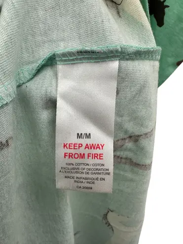 Hatley Womens Horse Print Spaghetti Strap Nightgown Polka Dot Trim Size M