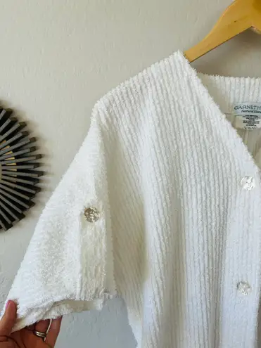 Garnet Hill organic cotton cover up robe cardigan