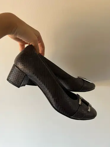 Aerosoles Buckled Snakeskin Pumps / Heels size 8.5
