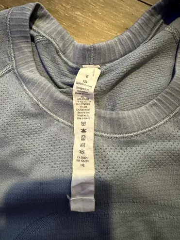 Lululemon Swiftly Tech Short Sleeve Blue Gray