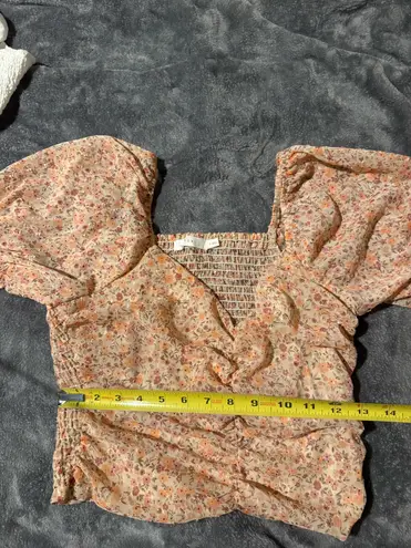 Lush Clothing  Top Crop Floral Print