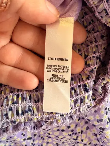 Jolie & Joy EUC Floral Purple Sundress with Padded Top and Adjustable Straps Size XL