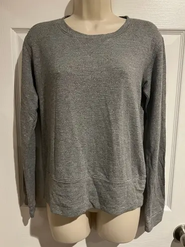 MONROW Soft Grey Crewneck Long Sleeves Lightweight Sweatshirt Size XS Gray - Image 1
