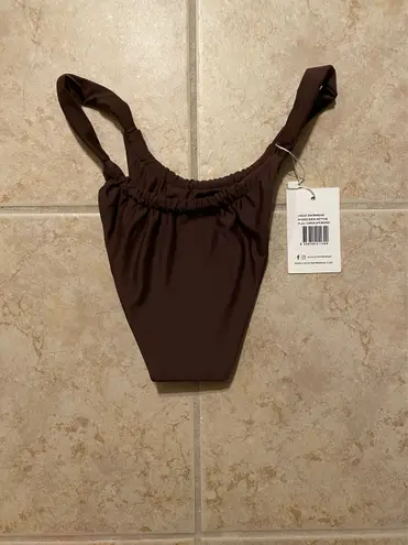 Brown Cheeky Bikini Bottom