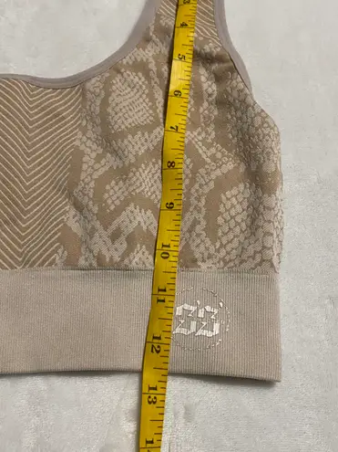 Stay Snatched 2 Pc SET Seamless Snake High Waisted Leggings & Sports Bra Size Médium