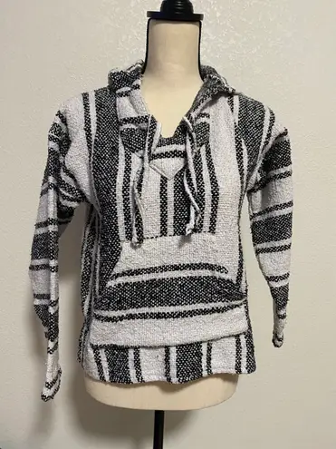 Pilotzi Mexican Baja Hoodie, Surfer, Pullover, Hippie, Jerga, Adult, Unisex Multiple