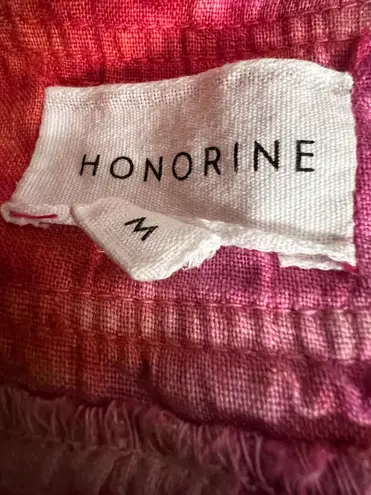 Honorine Athena Linen Maxi Dress Pink Size M