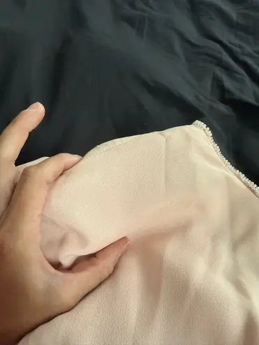 Donna Ricco Vintage Baby Pink Beaded Gown