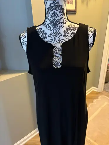 MSK. NWOT black sleeveless maxi dress