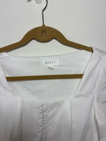 Mabel Mable long sleeve white crop top size small 131