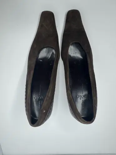 Linea Paolo Brown Suede Heels Size 7.5M