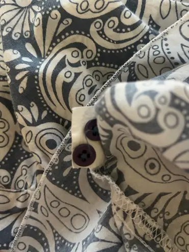 Girl Krazy Y2K Blue and White Paisley Top