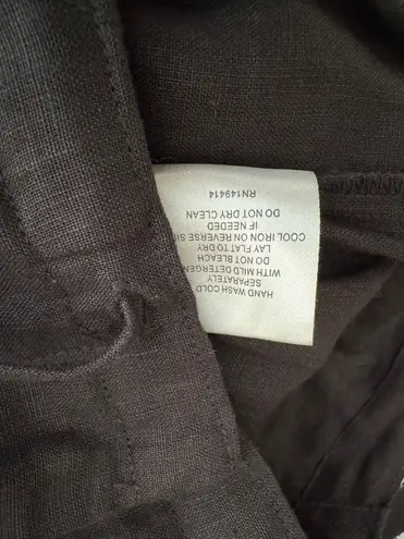 Johnny Was Addison Embroidered Wide-Leg Linen Pants. MSRP $248