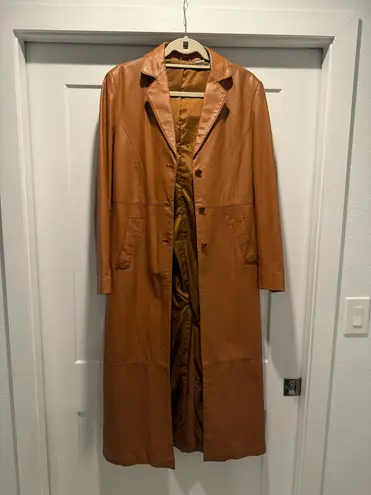 Newport News Newport New Leather Trench Coat