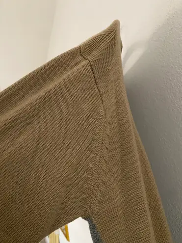 Oscar de la Renta Plaid Sweater XL Brown