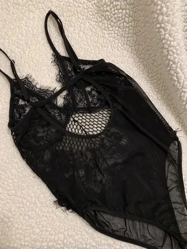 Sexy Lace Bodysuit Black
