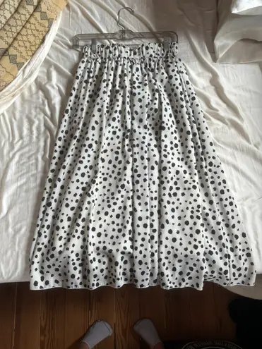 Amazon Dalmatian Print Midi Skirt