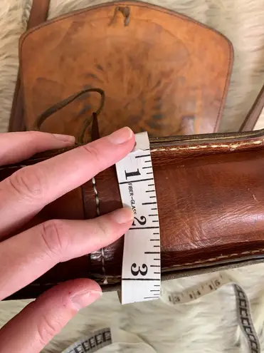 Vintage Leather Boho Hippie Purse Brown