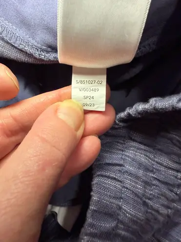 Athleta  Retreat High Rise 100% Linen Ankle Pant Size Small.