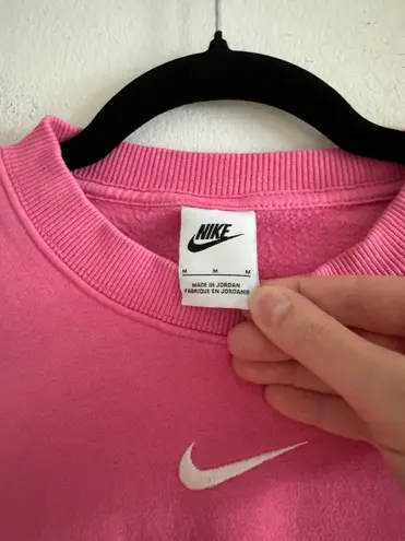 Nike Women’s Oversized Cropped Crewneck Sweatshirt M Pink