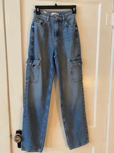 PacSun Baggy Straight Jeans with Zip-Up Pockets