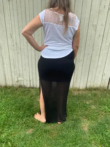 Bebe Black long skirt