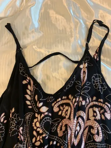 Angie Boutique Black Patterned Romper 