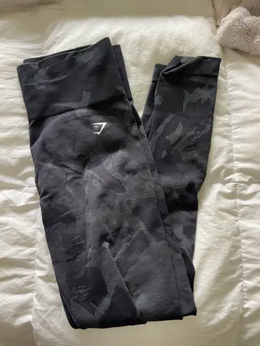 Gymshark Black Camo Seamless Leggings