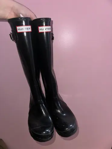 Hunter Original  Tall Gloss Black Rain Boots